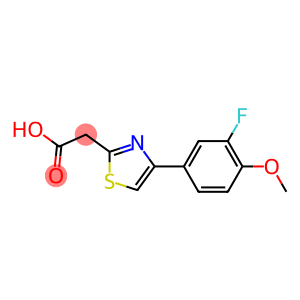 2-[4-(3-fluoro-4-methoxyphenyl)-1,3-thiazol-2-yl]acetic acid