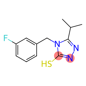 4-[(3-fluorophenyl)methyl]-5-(propan-2-yl)-4H-1,2,4-triazole-3-thiol