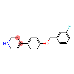 4-{4-[(3-fluorophenyl)methoxy]phenyl}-1,2,3,6-tetrahydropyridine