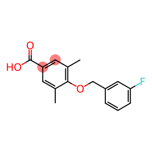 4-[(3-fluorophenyl)methoxy]-3,5-dimethylbenzoic acid