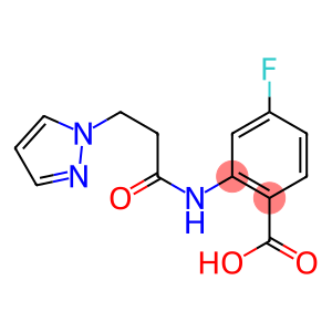 4-fluoro-2-[3-(1H-pyrazol-1-yl)propanamido]benzoic acid