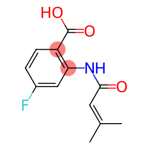 4-fluoro-2-(3-methylbut-2-enamido)benzoic acid