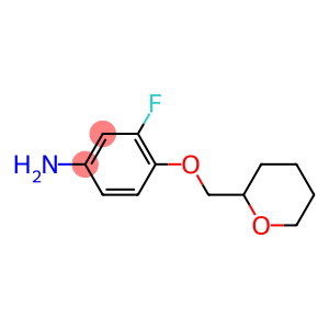 3-fluoro-4-(oxan-2-ylmethoxy)aniline