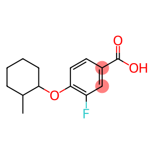 3-fluoro-4-[(2-methylcyclohexyl)oxy]benzoic acid