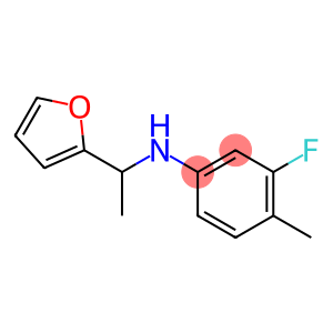 3-fluoro-N-[1-(furan-2-yl)ethyl]-4-methylaniline