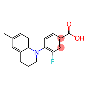 3-fluoro-4-(6-methyl-1,2,3,4-tetrahydroquinolin-1-yl)benzoic acid