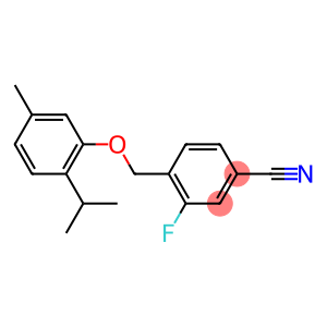 3-fluoro-4-[5-methyl-2-(propan-2-yl)phenoxymethyl]benzonitrile