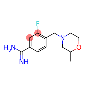 3-fluoro-4-[(2-methylmorpholin-4-yl)methyl]benzenecarboximidamide