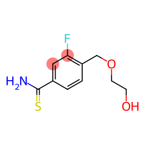 3-fluoro-4-[(2-hydroxyethoxy)methyl]benzene-1-carbothioamide