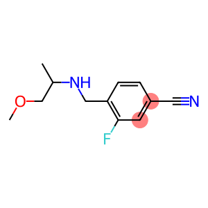 3-fluoro-4-{[(1-methoxypropan-2-yl)amino]methyl}benzonitrile