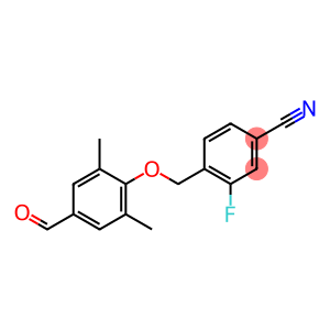 3-fluoro-4-(4-formyl-2,6-dimethylphenoxymethyl)benzonitrile