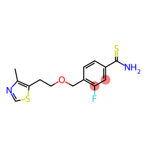 3-fluoro-4-{[2-(4-methyl-1,3-thiazol-5-yl)ethoxy]methyl}benzene-1-carbothioamide
