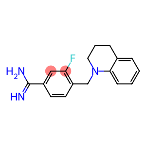 3-fluoro-4-(1,2,3,4-tetrahydroquinolin-1-ylmethyl)benzene-1-carboximidamide