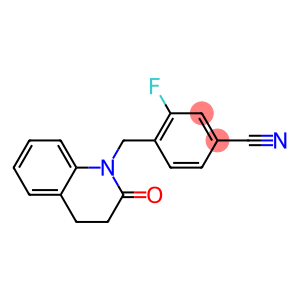 3-fluoro-4-[(2-oxo-3,4-dihydroquinolin-1(2H)-yl)methyl]benzonitrile