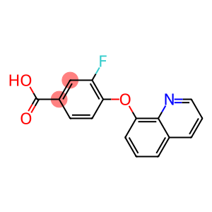 3-fluoro-4-(quinolin-8-yloxy)benzoic acid