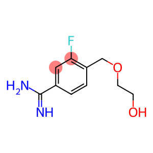 3-fluoro-4-[(2-hydroxyethoxy)methyl]benzene-1-carboximidamide