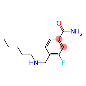 3-fluoro-4-[(pentylamino)methyl]benzamide