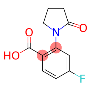 4-fluoro-2-(2-oxopyrrolidin-1-yl)benzoic acid