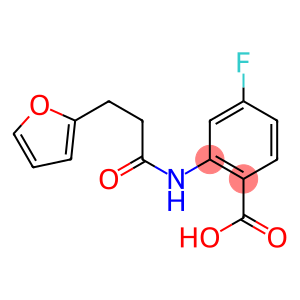 4-fluoro-2-[3-(furan-2-yl)propanamido]benzoic acid