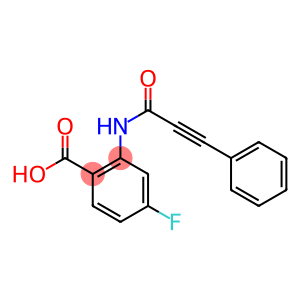 4-fluoro-2-(3-phenylprop-2-ynamido)benzoic acid