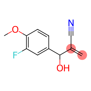 2-[(3-fluoro-4-methoxyphenyl)(hydroxy)methyl]prop-2-enenitrile
