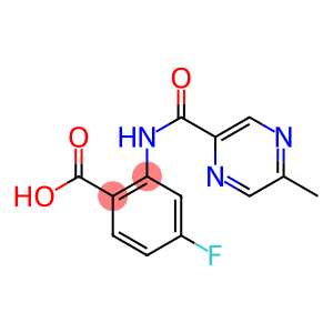 4-fluoro-2-{[(5-methylpyrazin-2-yl)carbonyl]amino}benzoic acid