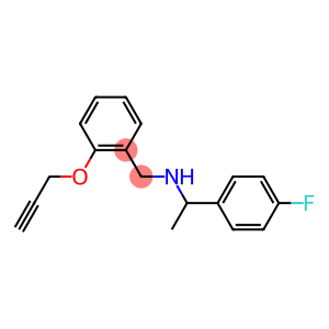 [1-(4-fluorophenyl)ethyl]({[2-(prop-2-yn-1-yloxy)phenyl]methyl})amine