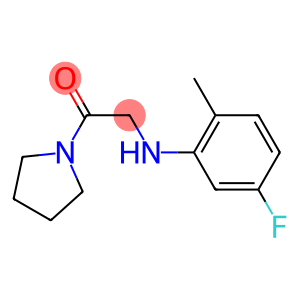 2-[(5-fluoro-2-methylphenyl)amino]-1-(pyrrolidin-1-yl)ethan-1-one