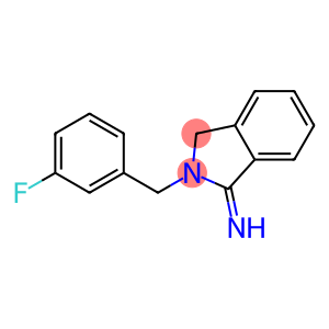 2-[(3-fluorophenyl)methyl]-2,3-dihydro-1H-isoindol-1-imine