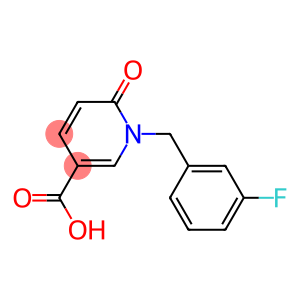 1-[(3-fluorophenyl)methyl]-6-oxo-1,6-dihydropyridine-3-carboxylic acid