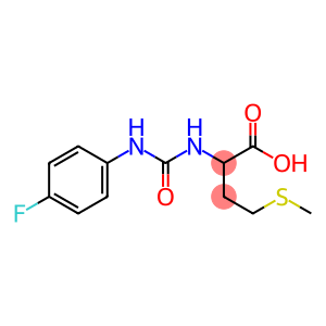 2-({[(4-fluorophenyl)amino]carbonyl}amino)-4-(methylthio)butanoic acid