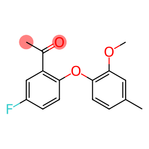 1-[5-fluoro-2-(2-methoxy-4-methylphenoxy)phenyl]ethan-1-one