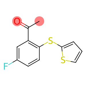 1-[5-fluoro-2-(thiophen-2-ylsulfanyl)phenyl]ethan-1-one