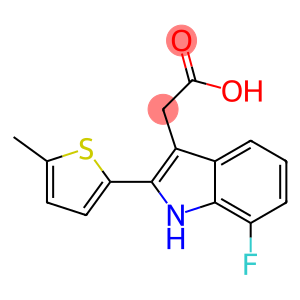 2-[7-fluoro-2-(5-methylthiophen-2-yl)-1H-indol-3-yl]acetic acid