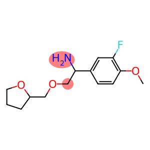 1-(3-fluoro-4-methoxyphenyl)-2-(oxolan-2-ylmethoxy)ethan-1-amine