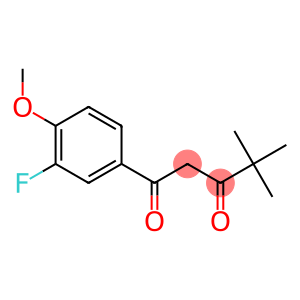 1-(3-fluoro-4-methoxyphenyl)-4,4-dimethylpentane-1,3-dione