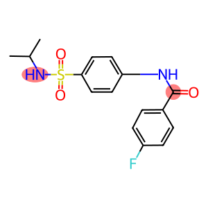 4-fluoro-N-{4-[(isopropylamino)sulfonyl]phenyl}benzamide