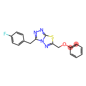 [3-(4-fluorobenzyl)[1,2,4]triazolo[3,4-b][1,3,4]thiadiazol-6-yl]methyl phenyl ether