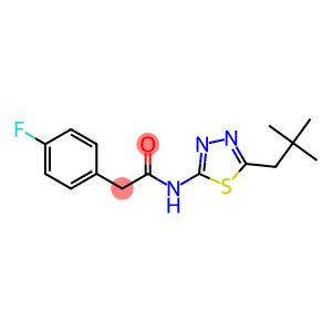 2-(4-fluorophenyl)-N-(5-neopentyl-1,3,4-thiadiazol-2-yl)acetamide
