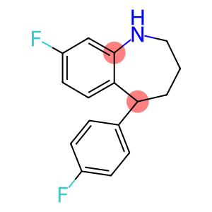 8-fluoro-5-(4-fluorophenyl)-2,3,4,5-tetrahydro-1H-1-benzazepine