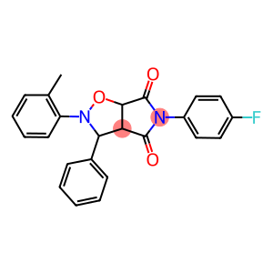 5-(4-fluorophenyl)-2-(2-methylphenyl)-3-phenyldihydro-2H-pyrrolo[3,4-d]isoxazole-4,6(3H,5H)-dione