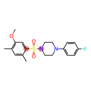 5-{[4-(4-fluorophenyl)-1-piperazinyl]sulfonyl}-2,4-dimethylphenyl methyl ether