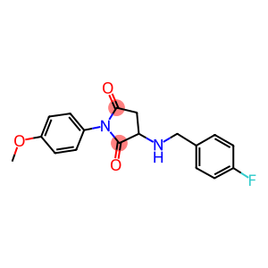 3-[(4-fluorobenzyl)amino]-1-(4-methoxyphenyl)-2,5-pyrrolidinedione