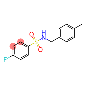 4-fluoro-N-[(4-methylphenyl)methyl]benzenesulfonamide