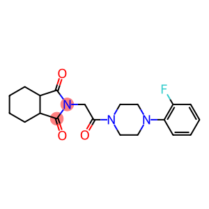 2-{2-[4-(2-fluorophenyl)-1-piperazinyl]-2-oxoethyl}hexahydro-1H-isoindole-1,3(2H)-dione