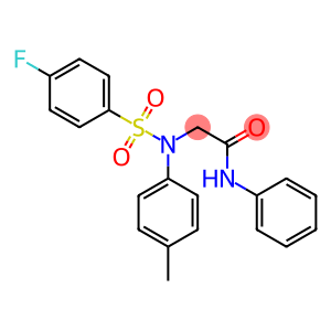 2-[[(4-fluorophenyl)sulfonyl](4-methylphenyl)amino]-N-phenylacetamide