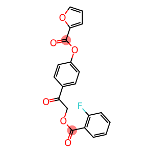 4-{2-[(2-fluorobenzoyl)oxy]acetyl}phenyl 2-furoate