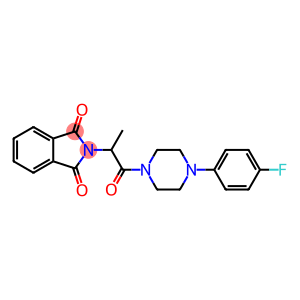 2-{2-[4-(4-fluorophenyl)-1-piperazinyl]-1-methyl-2-oxoethyl}-1H-isoindole-1,3(2H)-dione