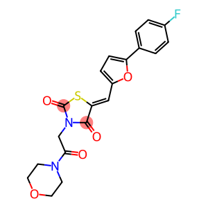 5-{[5-(4-fluorophenyl)-2-furyl]methylene}-3-[2-(4-morpholinyl)-2-oxoethyl]-1,3-thiazolidine-2,4-dione
