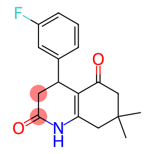 4-(3-fluorophenyl)-7,7-dimethyl-4,6,7,8-tetrahydro-2,5(1H,3H)-quinolinedione